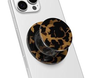 Svanove Magnetic Phone Grip Compatible with Magsafe Phone Grip Holder, Collapsible Tortoise Print Mag Safe Cellphone Grips Kickstand, Cute Animal Pattern Trutle Shell Stand for iPhone Samsung Android