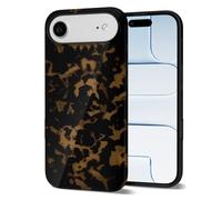 Svanove Tortoise Shell Phone Case for iPhone 17 Air, Girly Cute Tortoise Case for Women, Luxury Trendy Retro Amber Pattern Animal Print Design, Aesthetic Y2k Slim Turtle Hard Shell Plastic Cover