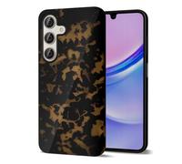 Svanove Tortoise Shell Phone Case for Samsung Galaxy A15 5G Case Girly, Cute Tortoise Case for Women, Luxury Trendy Retro Amber Pattern Animal Print Design, Aesthetic Turtle Hard Shell Plastic Cover