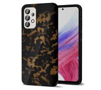 Svanove Tortoise Shell Phone Case for Samsung Galaxy A53 5G Case Girly, Cute Tortoise Case for Women, Luxury Trendy Retro Amber Pattern Animal Print Design, Aesthetic Turtle Hard Shell Plastic Cover