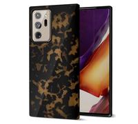 Svanove Tortoise Shell Phone Case for Samsung Galaxy Note 20 Ultra Girly, Cute Tortoise Case for Women, Luxury Trendy Retro Amber Pattern Animal Print, Aesthetic Turtle Hard Shell Plastic Cover