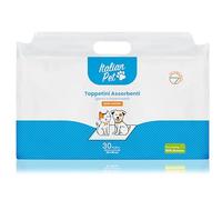 Svas Biosana Spa Italian Pet White Pet Pads, L, 90 x 90 cm, 2 Layers, Polypropylene (PP) and Super Absorbent Polymers (SAP), 3E+1 count, Puppy, Senior