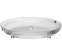 SvaTao Footed Fruit Bowl, 10" Decorative Fruit Basket for Kitchen Counter, Table Countertop, Home Decor, Round Fruit Holder for Breads and Vegetable