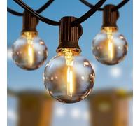 Svater 44m G40 LED Festoon Lights Outdoor, Connectable Garden Lights IP45 Weather-Resistant String Lights 2700K Warm White for Garden Wedding Gazebo Cafe Decor