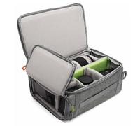 svatin Camera Insert Bag,Shockproof &Pressure-proof Dual Opening Padded Camera Lens Cube Case Backpack,Digital DSLR SLR Mirrorless Cameras Storage Pouch Compatible for Canon,Nikon,Sony,Panasonic (M)