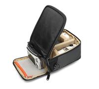 svatin Camera Sling Bag,Dual Opening Anti-shock Crossbody Lens Cube Case,Small Digital DSLR SLR Mirrorless Cameras Accessories Storage Pouch for Canon,Nikon,Sony,Fuji,Leica