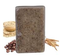 SVATV Coffee Oats Rice Flour Soap Handmade Natural Bar for Men & Women, Moisturizing Body & Face Soap, 125g x 2