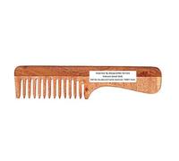 SVATV HANDCRAFTED NEEM COMB FOR DETANGLING HAIR FOR THICK, CURLY AND WAVY HAIR, NON-STATIC AND ECO-FRIENDLY WITH WIDE TOOTH FOR GROOMING HAIR COMB - (N-74)
