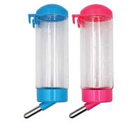 Svauoumu 2 PCS Guinea Pig Water Bottle Hanging Water Bottle Without Dripping Pet Waterer,for Rabbit Cat Hamster,Ship by Random Color