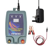 Svauoumu 5KM Electric Fence Energiser,for Sheep, Pig, Horse, Pasture Fence, British Standard Plugs, Electric Dog Fencing