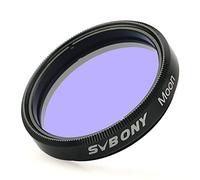 SVBONY Moon Filter, 1.25" Telescope Filter, Optical Glass, Aluminum Housing, for Lunar Planet Observation, Increase Contrast, Reduce Light Pollution and Glare, Terrestrial Viewing Over Sand or Snow
