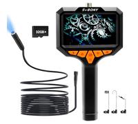 Svbony SM501 Endoscope Inspection Camera, 4.3" IPS Screen, 32G TF Card, 1090P HD Take Videos and Photos, IP67 Pipe Camera with 8 LED Lights, Gadgets for Men