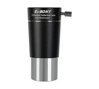 SVBONY SV213 3X Barlow Lens, 1.25inch FMC 3-Elements Apochromatic Barlow, Triple Magnification Telescope Accessories for Planetary Visual and Photography