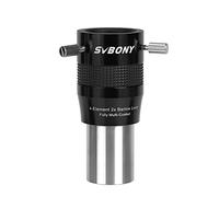 Svbony SV216 Barlow Lens 2x, 1.25inch Metal Barlow 4 Elements Apochromatic FMC Telescope Lens for Planetary Photography and Observation