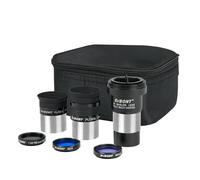 Svbony SV233 Telescope Eyepiece Kit, 6mm, 17mm PLOSSL Eyepiece, 2x Barlow Lens, Moon, ND4, 82A Color Filter, with a Portable Bag, Seven-Piece Telescope Accessories for Astronomical Visual Planets