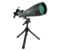 SVBONY SV28 100mm Spotting Scope, with Upgrade Tripod & 3-Axis Phone Adapter, Precise adjustment Aluminum Phone Adapter, Bold, elevable, 360° Adjustable Tripod, Scope for Target Shooting Bird Watching