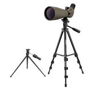Svbony SV401 20-60x80mm HD Spotting Scope, with Dual Tripod and Carry Bag, High Power Scope with FMC Optics Lens, IPX6 Waterproof Fogproof Angled Spotter Scope for Target Shooting Archery Birdwatching