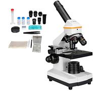 Svbony SV601 Compound Monocular Microscope, 80x-1600x Biological Microscopes with Mechanical Stage Dual LED Illumination, Optical Microscope for Kids Students Adults School Home Education