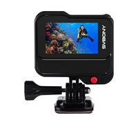 SVBONY SVGo 4K30FPS Action Camera, Dual Lens F2.0/F1.4, Dual IPS Screen, Night Vision, Magnetic Quick Release, 6-Axis EIS Stabilization, 30M Waterproof, 2H Battery 1860mAh of Accessories