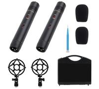 SVBONY SVMic M1 Cardioid Professional Stereo Condenser Microphone Kit, 10dB Sensitivity Attenuation, 100Hz Low Frequency Attenuation, 78dB SNR, 22mm Condenser Capsule with Accessories