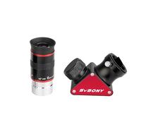 SVBONY Telescope Eyepiece 68 Degree Ultra Wide Angle Eyepiece 6mm, and SV188P 90 Degree Dielectric Mirror Star Diagonal, 1.25 inch, Telescope Accessories for Astronomic Telescopes Visual