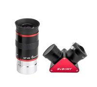 Svbony Telescope Eyepiece 6mm 68° Wide Angle Eyepiece with SV188P 90° Zenith Dielectric Mirror with 99% Reflectivity Diagonal Adapter, both 1.25in FMC Lens for Moon Planetary Deep Sky Observation