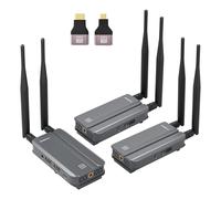 SVBONY TransAir3 Wireless HDMI Transmitter and 2 Receiver, Wireless HDMI Extender 1080P/60FPS 300m Range, App Monitoring, 60ms Latency, 1RX to 4TXs, IR Remote, Loopout, for Laptop TV Projector