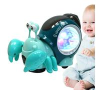 SVCEQZE 13x12x7cm Crawling Snail Baby Musical Toys With Music And Lights, Crawling Toy Musical Snail Toy, Dancing Snail Toy Crawling Snail Baby Toy, Dancing Snail Sensory Toy For Age 1+ Toddler