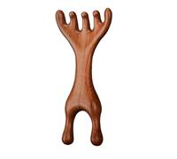 SVCEQZE 2 Pieces Sandalwood Face Massager, Scalp Massage Comb, Gu-a Sha Scal-p Com-b, Wide Tooth Sandalwoo-d Hair Co-mb, Sand-alwood Sca-lp Massager, Sandal-wood Hair C-omb