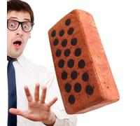 SVCEQZE 25x12.6cm Simulated Sponge Bricks, Super Li-felike Sponge Bricks, Magic Tricks Funny Fake Brick Foam, Plush Pillow Nap Sponge Cushion Simulation Bricks, Simulation Fake Brick