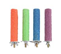 SVCEQZE 2Piece Bird Grinding Stick, Frosted Perch Stick For Parrot Claw Grinding, Claw Sharpening Cage Perch Toy, Claw Grinding Stand Cage Frosted Perch, Bird Cage Perch, Random Color