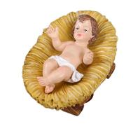 SVCEQZE 7.5cm Christ Nativity Scene Figurine, Baby Jesus Figure Manger, Baby Jesus In Manger Craft, Manger Nativity Statue, Baby Jesus Figurine In Manger Figurine For Home Church Holiday Decoration