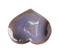 SVCEQZE Agate Cave Love Crystal Ornament,Agate Crystal Palm Stone - Polished Tumbled Stone Crystal Love Heart Stone for Fortune Telling Shop,