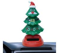 SVCEQZE Christmas Solar Powered Dancing Toy, 6x11cm ABS Christmas Tree Car Dashboard Toy, Solar Tree Shaking Ornaments, Solars Dancing Trees For Dashboard Car Interior Accessories