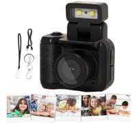 SVCEQZE Digital Mini Camera, Small Digital Vintage Camera, Small Digital Camera, Retro Snap Camera, Retro Digital Camcorder with LED Flash, Battery 480 mAh, 1080P, Flash Rotates 90°