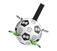 SVCEQZE Dog Ball, Robust Interactive Play Set - Pet Football with Straps - Outdoor Activities in the Garden for Training Playtime Family Exercise and Recreation