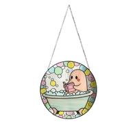 SVCEQZE Ghost Reading Ornament, Window Decorations Acrylic Ghost Ornament, Exquisite Versatile Indoor Outdoor Decoration for Living Room Farm House