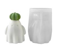 SVCEQZE Halloween Candle Molds - Ghost Plaster Mould,Easy De-Moulding Halloween Pumpkin Ghost Moulds for Candle Wax Plaster Epoxy Resin Home Party Planners Event Organizers Holiday