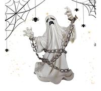 SVCEQZE Halloween Ghost - Halloween Ghost Figurine,Funny Face Expression Gothic Sculpture Decoration for Indoor Outdoor Fall Garden Fireplace Party Kitchen Porch Mantel