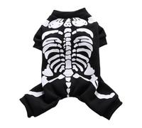 SVCEQZE Halloween Skeleton Costumes for Pets - Kitten Puppies Dress up Apparel Clothes for Small Medium Dogs | Kitten Puppies Dress up Apparel Clothes for Themed Events Proms Photography Role Play