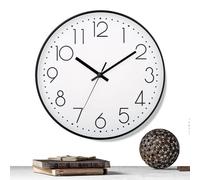 SVCEQZE Quiet | 25cm Battery Operated | Home Decor Battery Operated Time Display for Gym, Workshop, Bathroom, Living Room, Bedroom, Bedroom, Nursery, Kitchen, Classroom