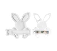 SVCEQZE Silicone Rabbit Mold | Reusable Hangable Crafts Decor,Bunny Ornament Cement Concrete Mould - for Family Friends Students Adults Men Women Easter Birthday Party Home