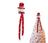 SVCEQZE Snowman Tree Topper | Winter Snowman Holiday Topper,Snow Man with Hat & Scarf Christmas Tree Tip for Studio Winter Outdoor Nursery Party Home Indoor Living Room Decoration