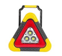SVCEQZE Solar Warning Triangle Lights, LED Warning Triangle, Solar Car Warnings Triangles, Rechargeable Roadside Lights, Portable Safety Triangles LED Work Light with 4 Modes, Road Light
