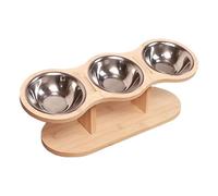 SVCEQZE Tilted Elevated Bowl | Raised Slow Feeder Cat Bowl 15 Degree Tilted - Orthopedic Pet Food Stand, Anti Vomiting 3 Bowl Cat Feeder, Tall Cat Dishes, Elevated Puppy Bowls For Small Dogs