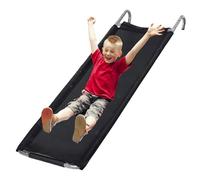 SVCEQZE Trampoline Slide Attachment, 50x160cm Trampoline Ladder Slide, Oxford Cloth Stainless Steel Sturdy Bounce Trampoline Sliding Ladder, Load Bearing 80KG, Durable Entry Ramp Design