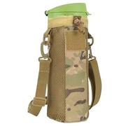SVCEQZE Water Bottle Holder Bag, Sporty Water Bottle Bag with Drawstring - Hydration Carrier with Adjustable Shoulder Strap for Walking, Hiking, Fitness, Running and Commuting, Camouflage, see