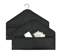 SVCEQZE Waterproof And Fireproof Hidden Pocket Safe, Diversion Hanger Fireproof Safe, Hanger Diversion Safe Bag, Under Hanging Clothes Safe With Pocket To Hide Valuables, 44.5x32cm