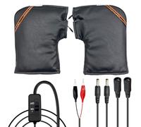 SVCEQZE Winter Heated Mittens | 12 V Waterproof Heated Warm Gloves | Motorcycle Handlebar Mittens | For Winter Sports Motorcycling Camping Commuting Daily Driving Cold Weather