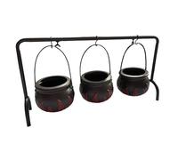 SVCEQZE Witches Cauldron, Halloween Witch Candy Jars - Holiday Tableware Candy Bucket for Kitchen Patio Lawn Backyard Living Room Garden Outdoor Home Indoor Porch